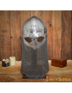 Porta-capacete feito à mão em madeira (42 cm.) 2