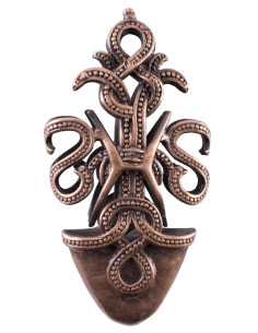 Decoração de ponta de bainha de espada Viking Cobras...