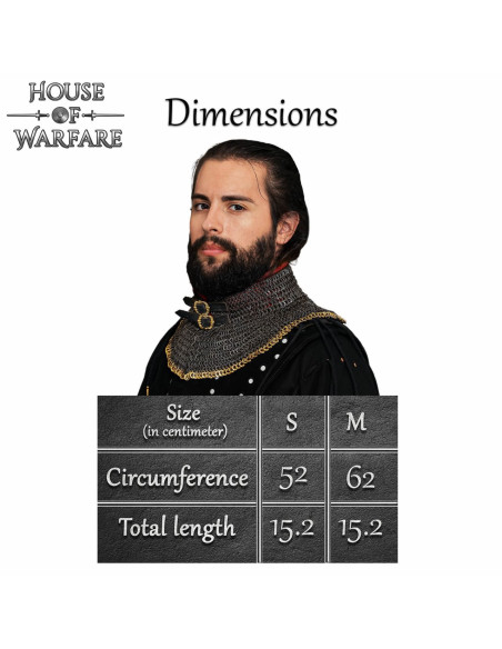 Gorge de cota de malha com forro...