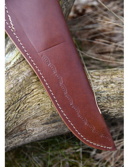 Faca com cabo de osso, lâmina de...