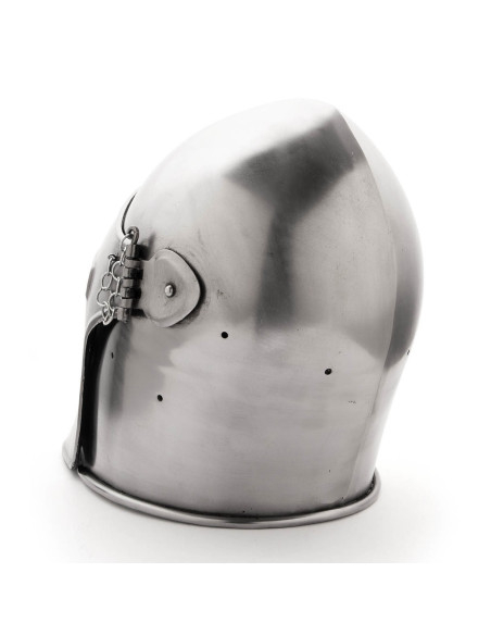 Bacia medieval com viseira removível,...