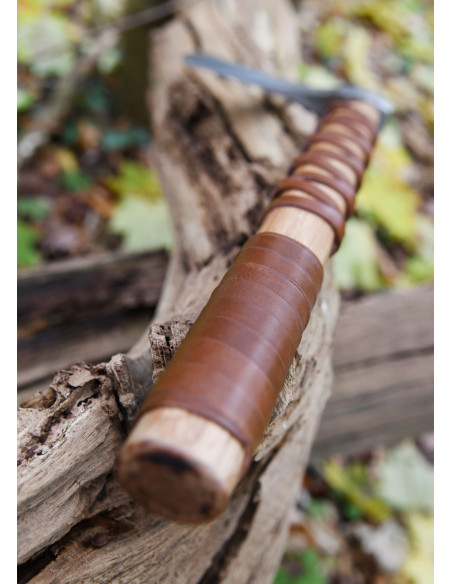 Machado Viking decorativo em aço...