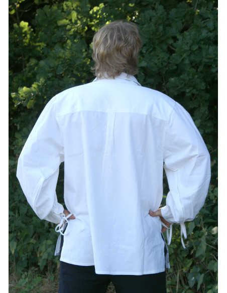 Camisa medieval de algodão com...
