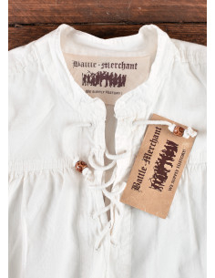 Camisa pirata branca modelo Ludwig 2