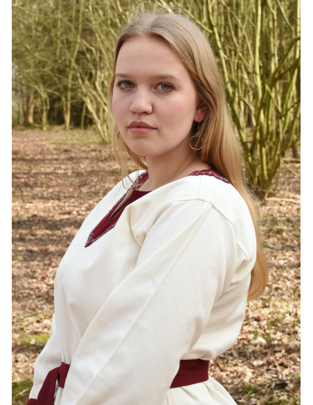 Jona mulher Viking vestido cor...