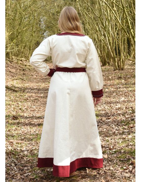 Jona mulher Viking vestido cor...