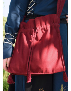 Saco de peregrino medieval ou saco de pão, várias cores