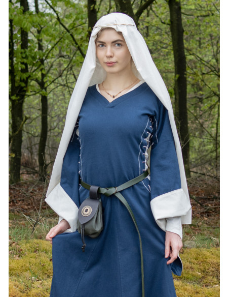 Vestido medieval aberto Bliaut Amal,...