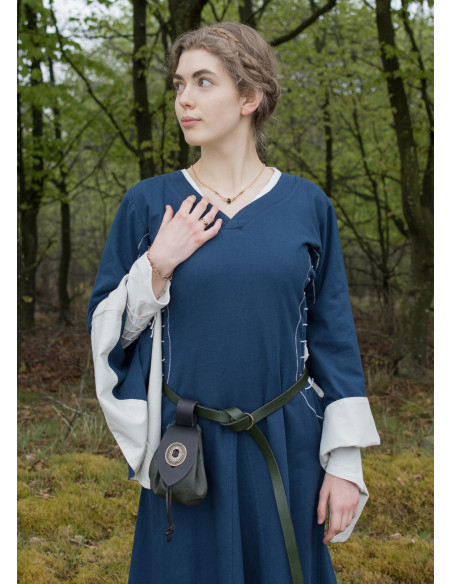 Vestido medieval aberto Bliaut Amal,...