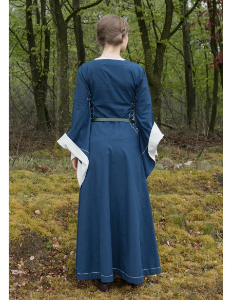 Vestido medieval aberto Bliaut Amal,...