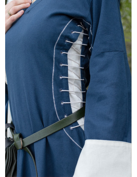 Vestido medieval aberto Bliaut Amal,...