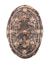 Broche Viking de formato oval de fantasia feito à mão