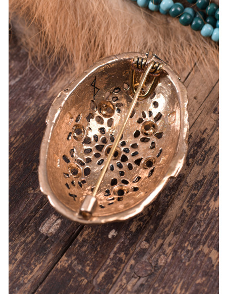 Broche Viking de formato oval de...