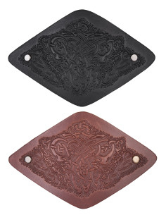 Presilha de cabelo celta com fecho de metal