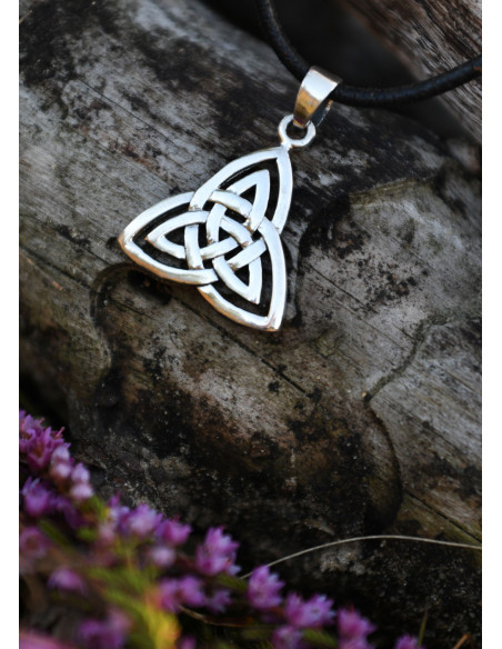 Pingente de prata celta Desenho de nó...