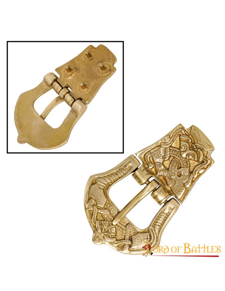 Fivela de cinto Viking em latão (9,5...