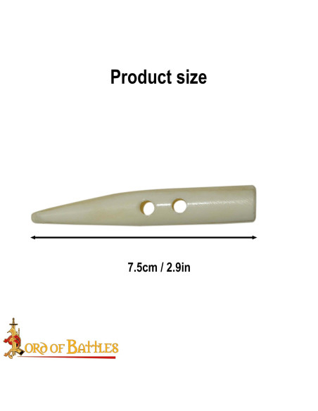 Conjunto de 5 botões de osso...