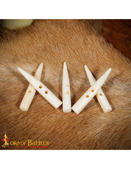 Conjunto de 5 botões de osso...