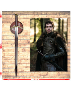 Banner do pacote + Espada de Rob Stark, Game of Thrones