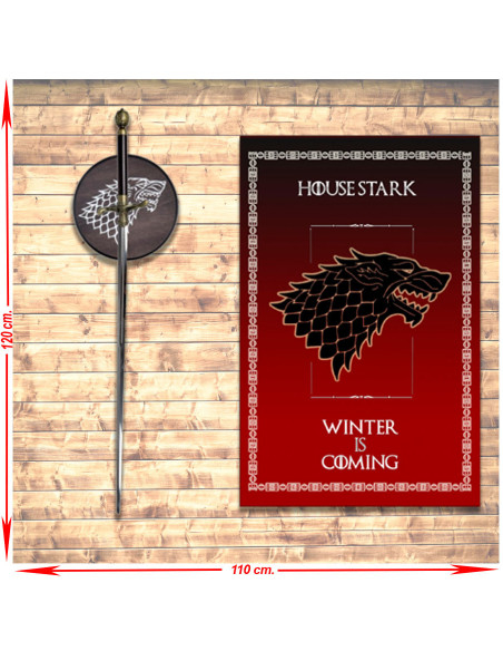 Arya Stark Banner + Pacote de Espadas...