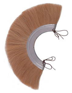 Pluma de metal para capacete romano com cabelo - Loira