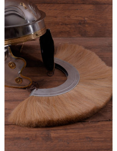 Pluma de metal para capacete romano com cabelo - Loira 2