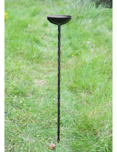 Candeeiro a óleo Osbert em ferro forjado roscado (95 cm.) 2