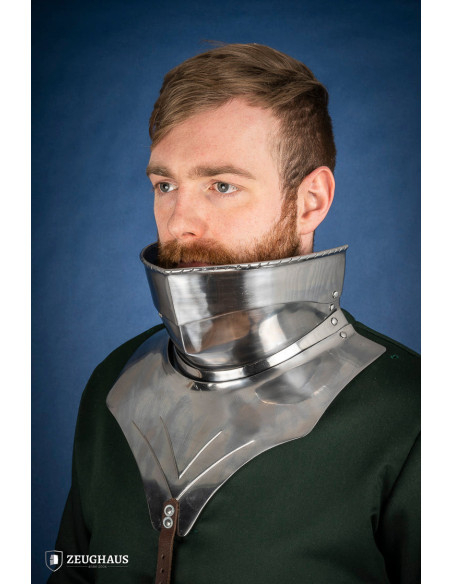 Gorge medieval articulado em aço...