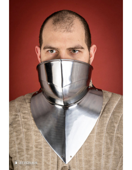 Gorge medieval articulado em aço...