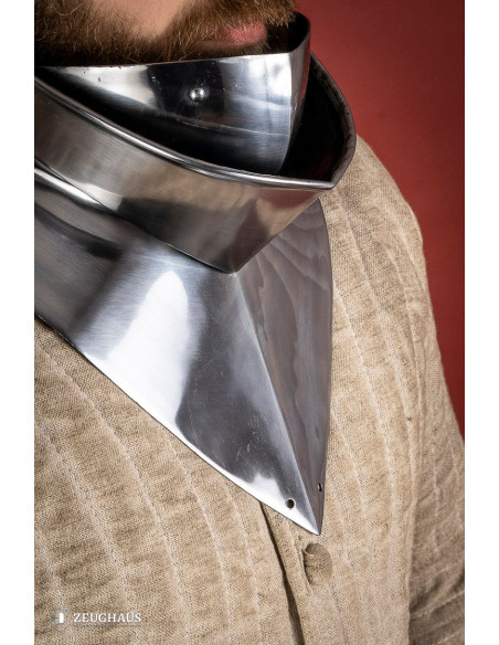 Gorge medieval articulado em aço...