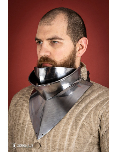 Gorge medieval articulado em aço...