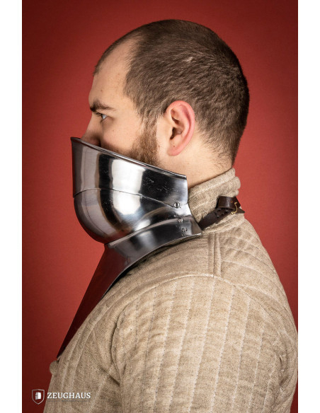 Gorge medieval articulado em aço...