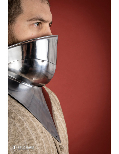 Gorge medieval articulado em aço...