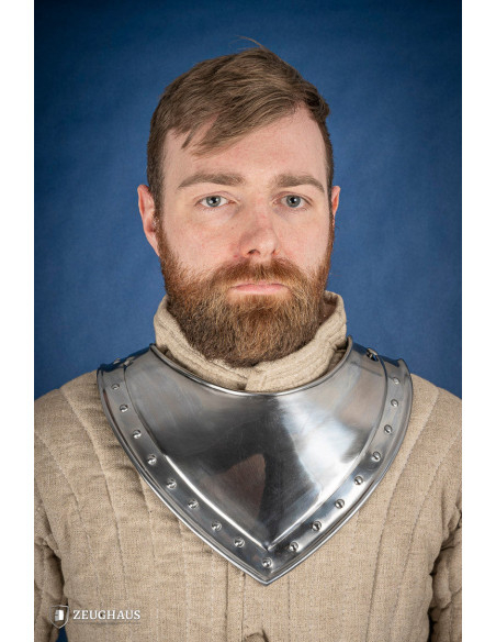 Gorge pontiagudo medieval em aço polido