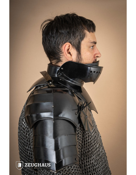 Ombreiras e pacote de armadura gorget...