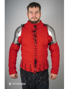 Ombreiras medievais em aço polido do século XIV 2