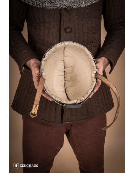 Capacete Viking Spangenhelm em aço...