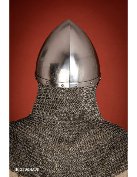 Capacete frígio com proteção nasal,...