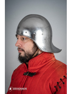 Capacete aberto tipo Sallet, acabamento polido (1,6 mm.)