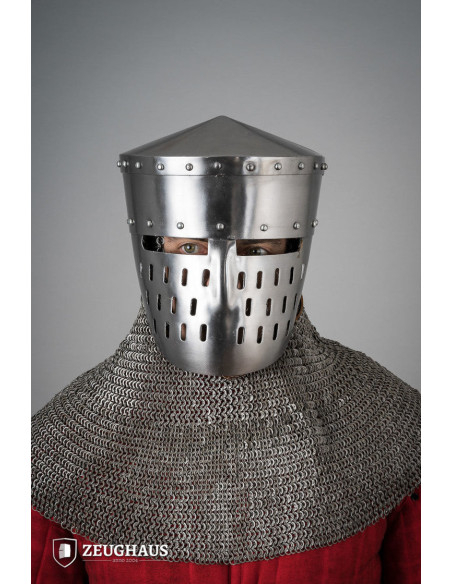 Capacete cruzado tipo Kalota, aço...