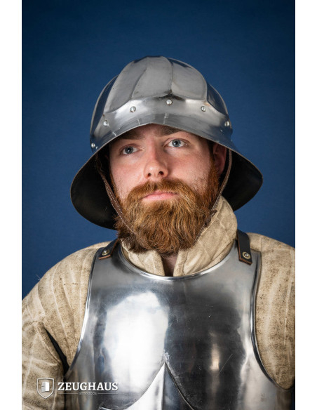 Capacete Chaleira Borgonha, aço...