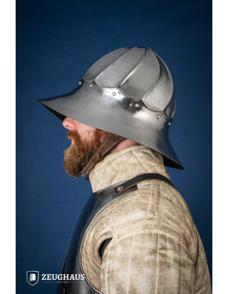 Capacete Chaleira Borgonha, aço...