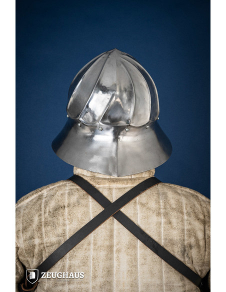 Capacete Chaleira Borgonha, aço...