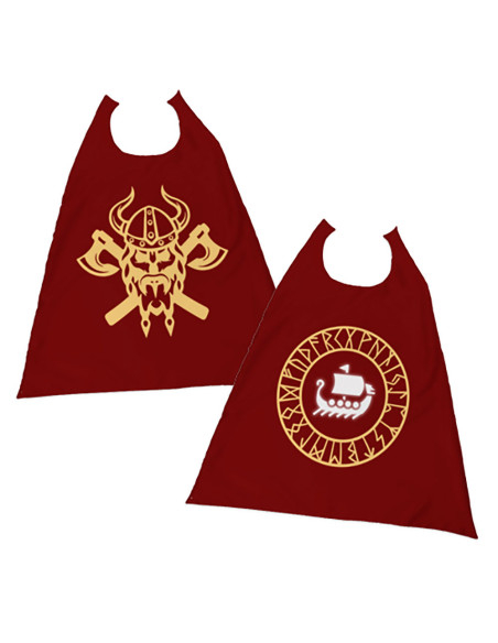 Capa Viking reversível para criança...