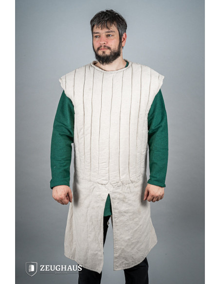 Gambeson medieval sem mangas, cor...