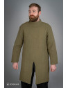 Gambeson de algodão de infantaria medieval, verde