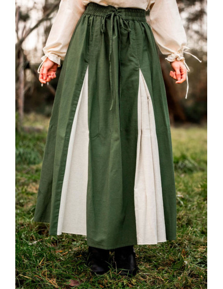 Saia medieval modelo Isabella, verde...
