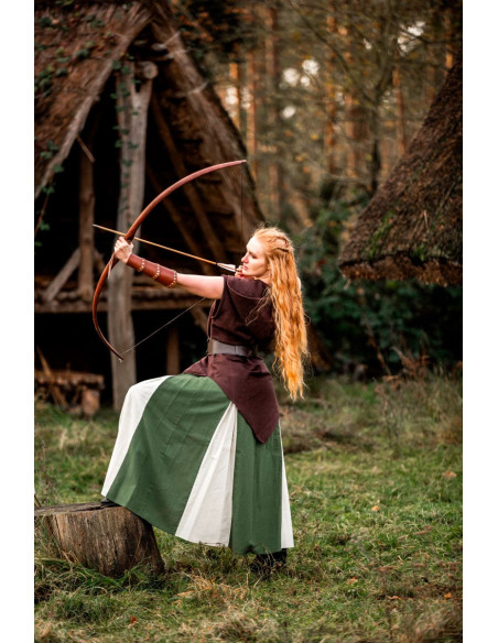 Saia medieval modelo Isabella, verde...