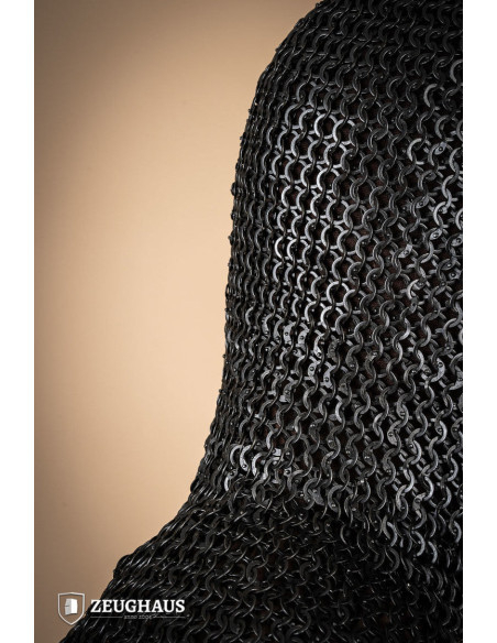 Anel rebitado em aço polido cota de...