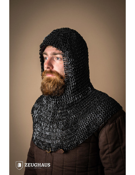 Anel rebitado em aço polido cota de...